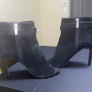 Women’s ankle booties with skinny heel